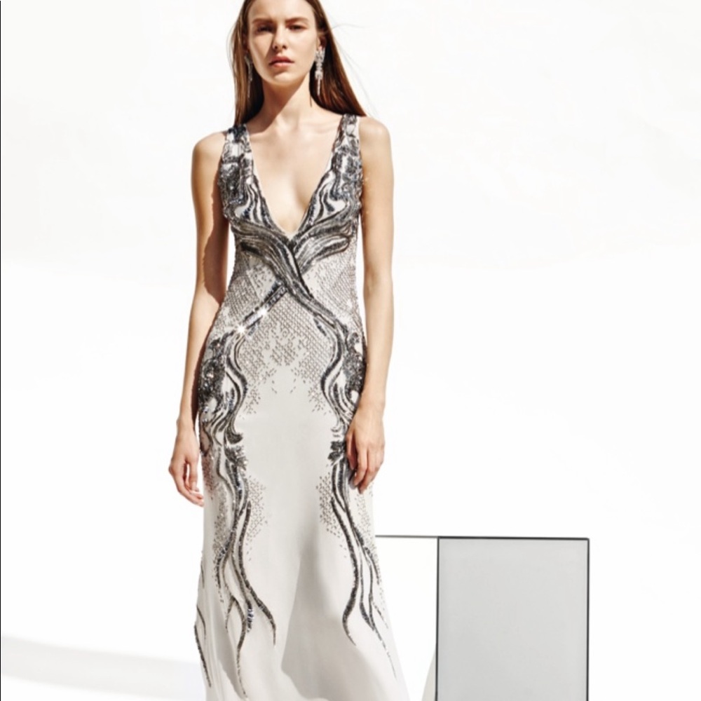 Roberto Cavalli silk Beaded gown